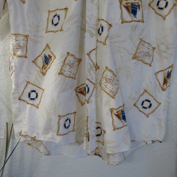 Natural Issue Shirt Sz L Nautical Sailboat Canada - Picture 4 of 14